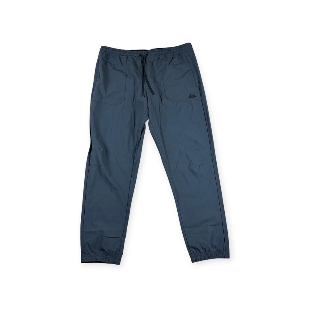 NEW Quiksilver Mens Regular Fit Jogger Pants Gray Performance Stretch XL 1970146